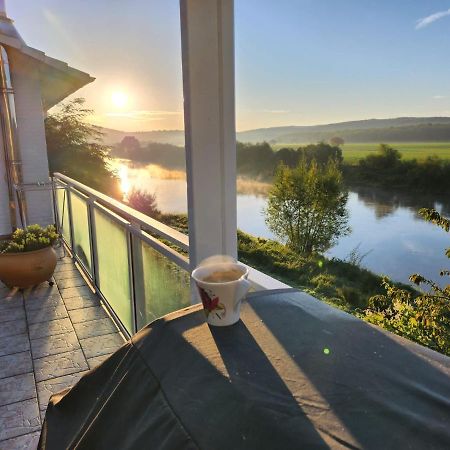 Haus An Der Weser Ferienwohnung Brevorde Exterior foto